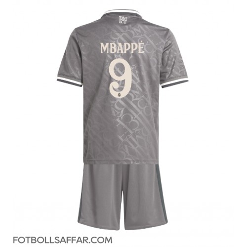 Real Madrid Kylian Mbappe #9 Tredje Dräkt Barn 2024-25 Kortärmad (+ Korta byxor)